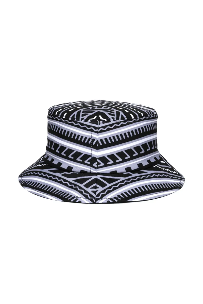 Bucket Hat in Tino Black and White Limited Edition