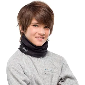 Buff Youth Merino Lightweight Solid Black Neck Warmer