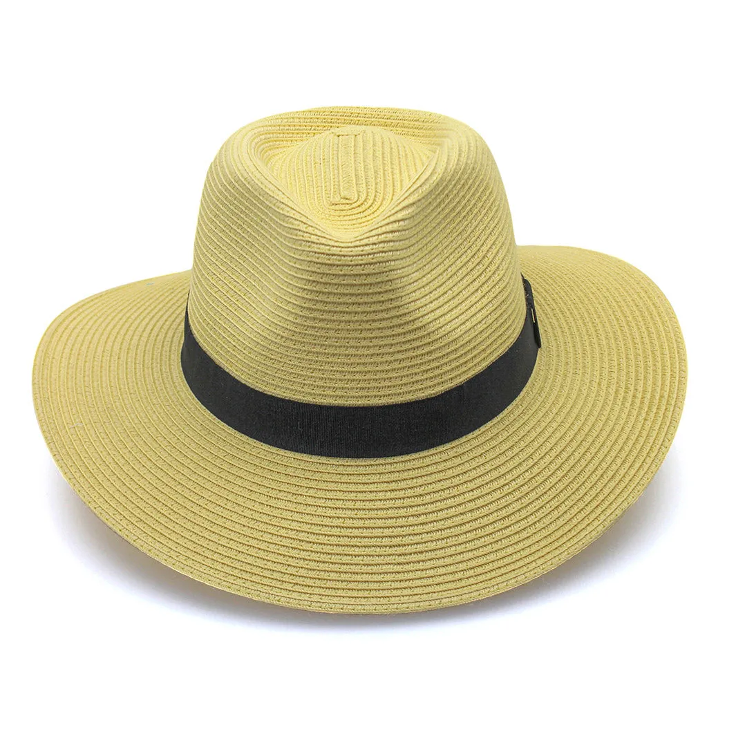 Café Fedora Hat - Butter Yellow