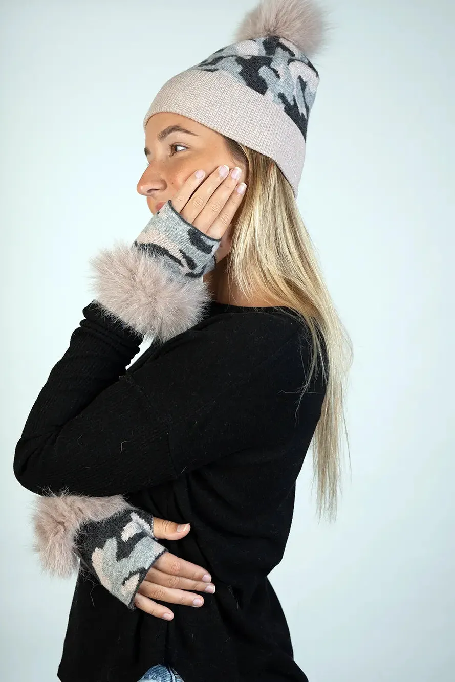 Camouflage Fingerless Gloves