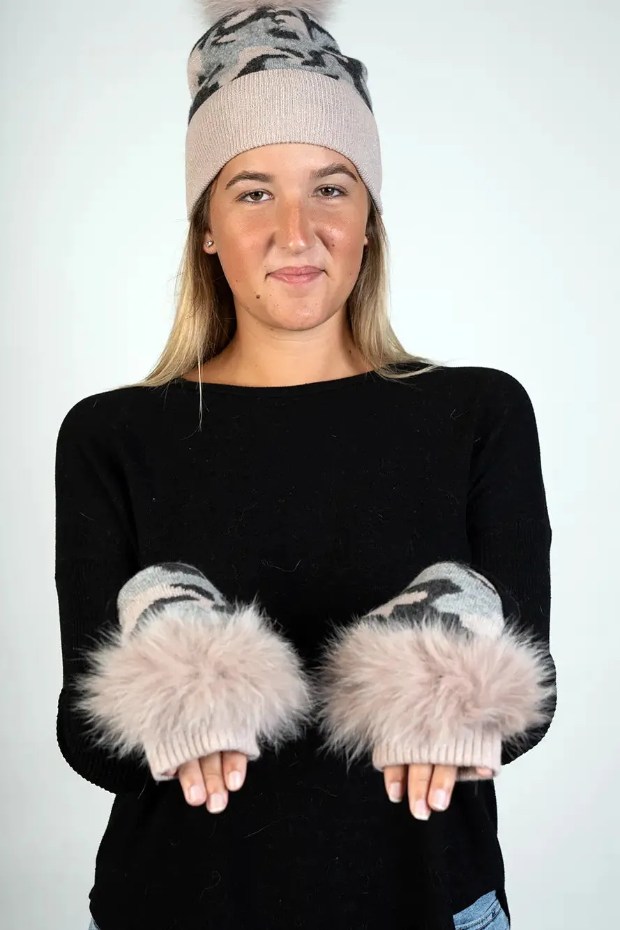 Camouflage Fingerless Gloves