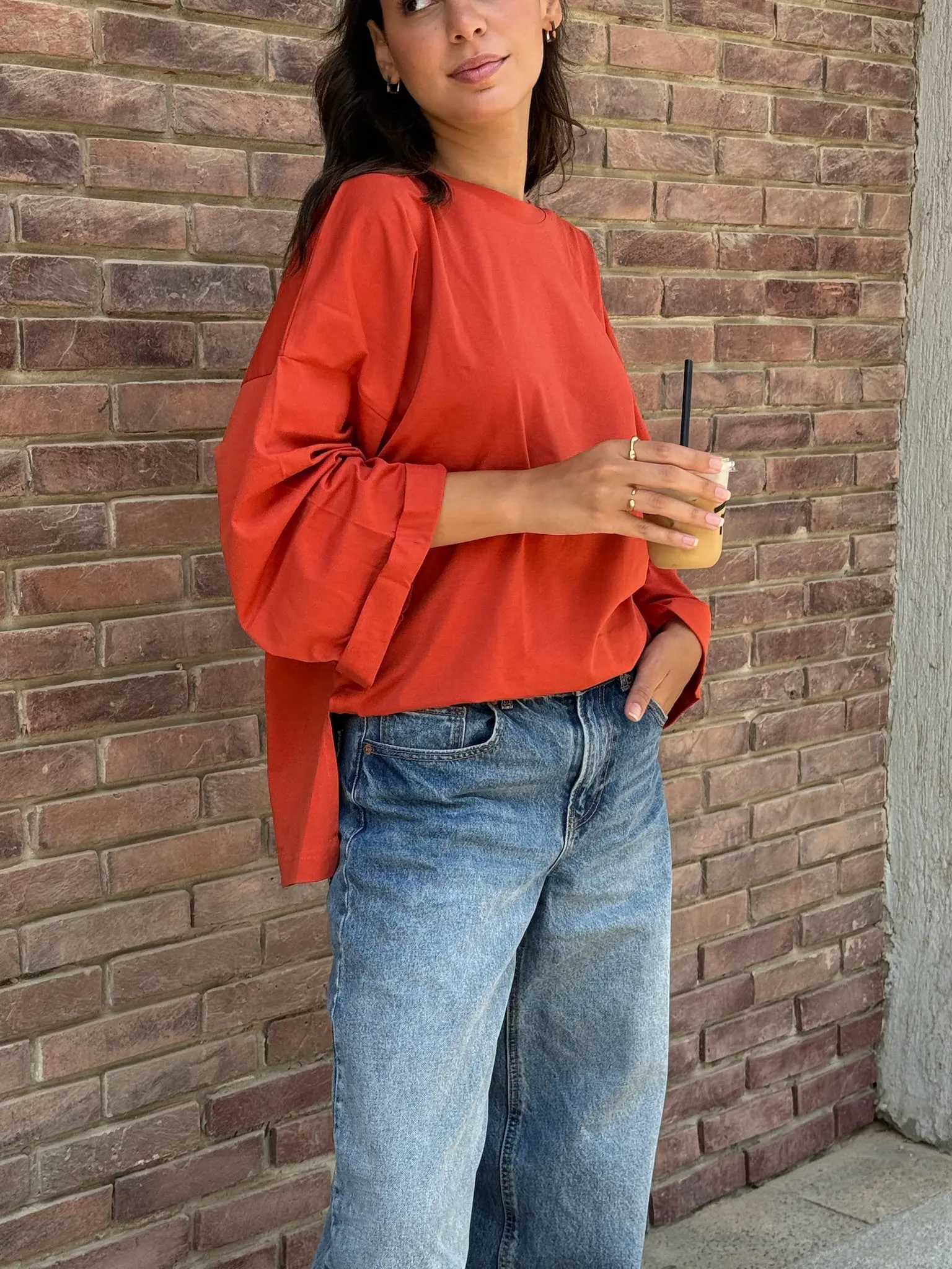 Candy Apple Oversized Blouse