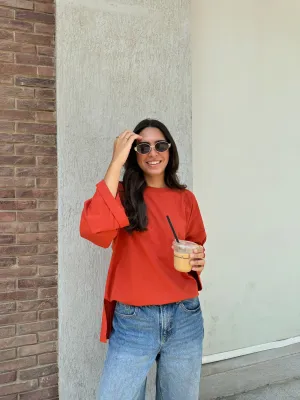 Candy Apple Oversized Blouse
