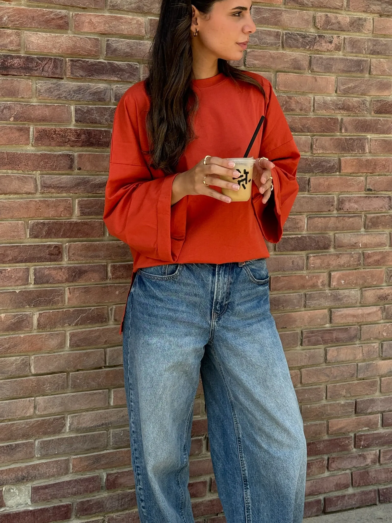 Candy Apple Oversized Blouse