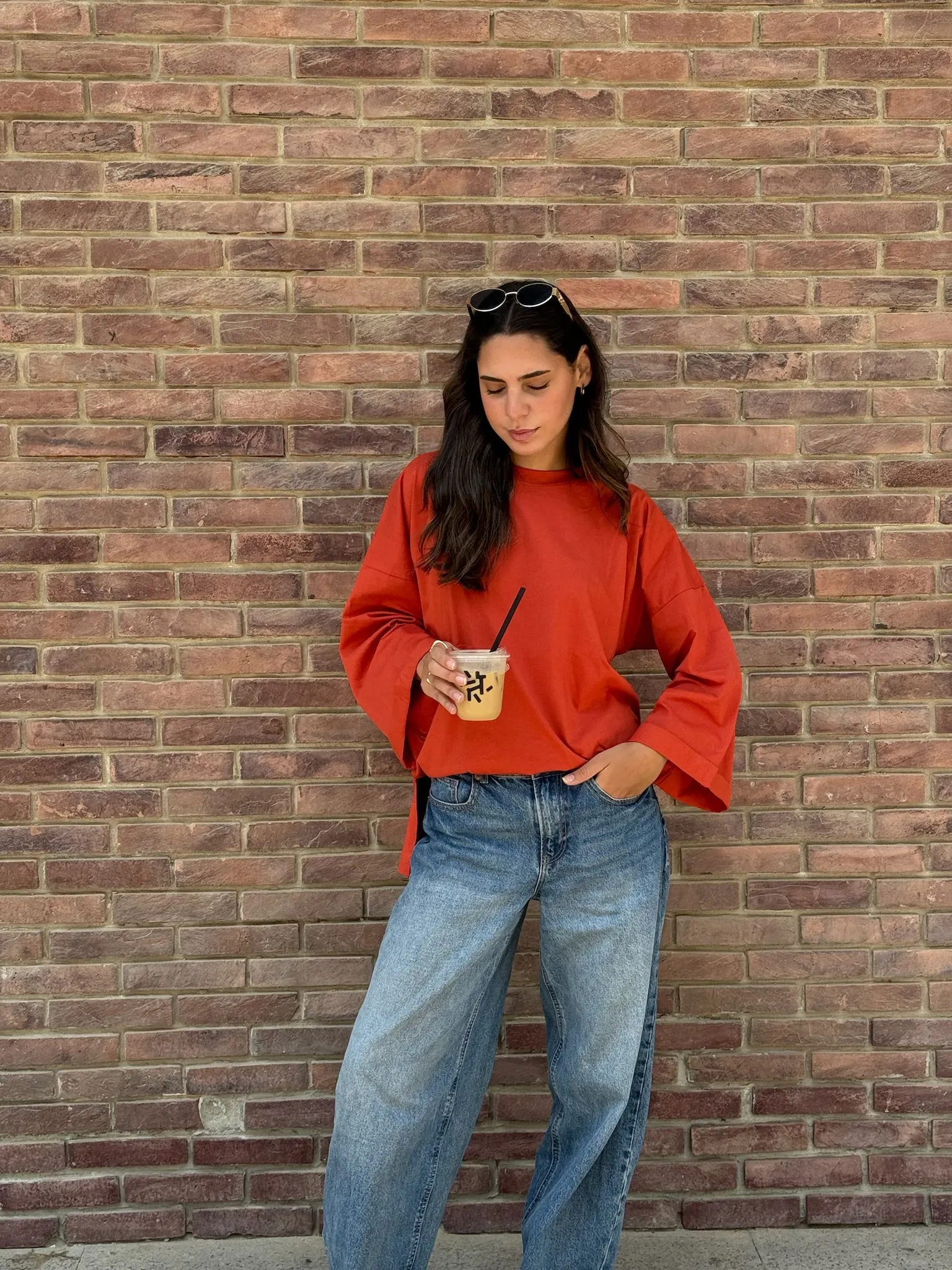 Candy Apple Oversized Blouse