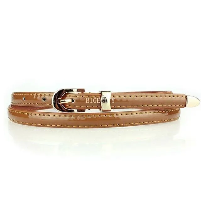 Candy Colored Skinny Waist Belt