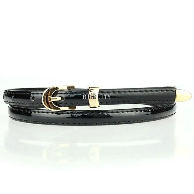 Candy Colored Skinny Waist Belt