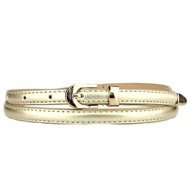 Candy Colored Skinny Waist Belt