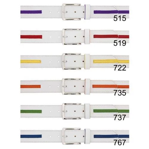 Canterbury Genuine Leather Belts 34 White/Purple (#014069-515)
