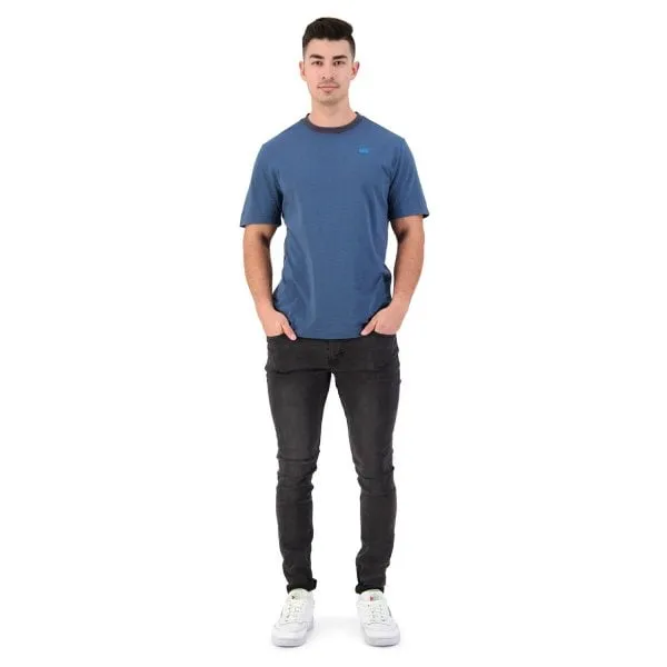 Canterbury Men's Fundamentals Micro Striped Short Sleeved Tee - India Ink