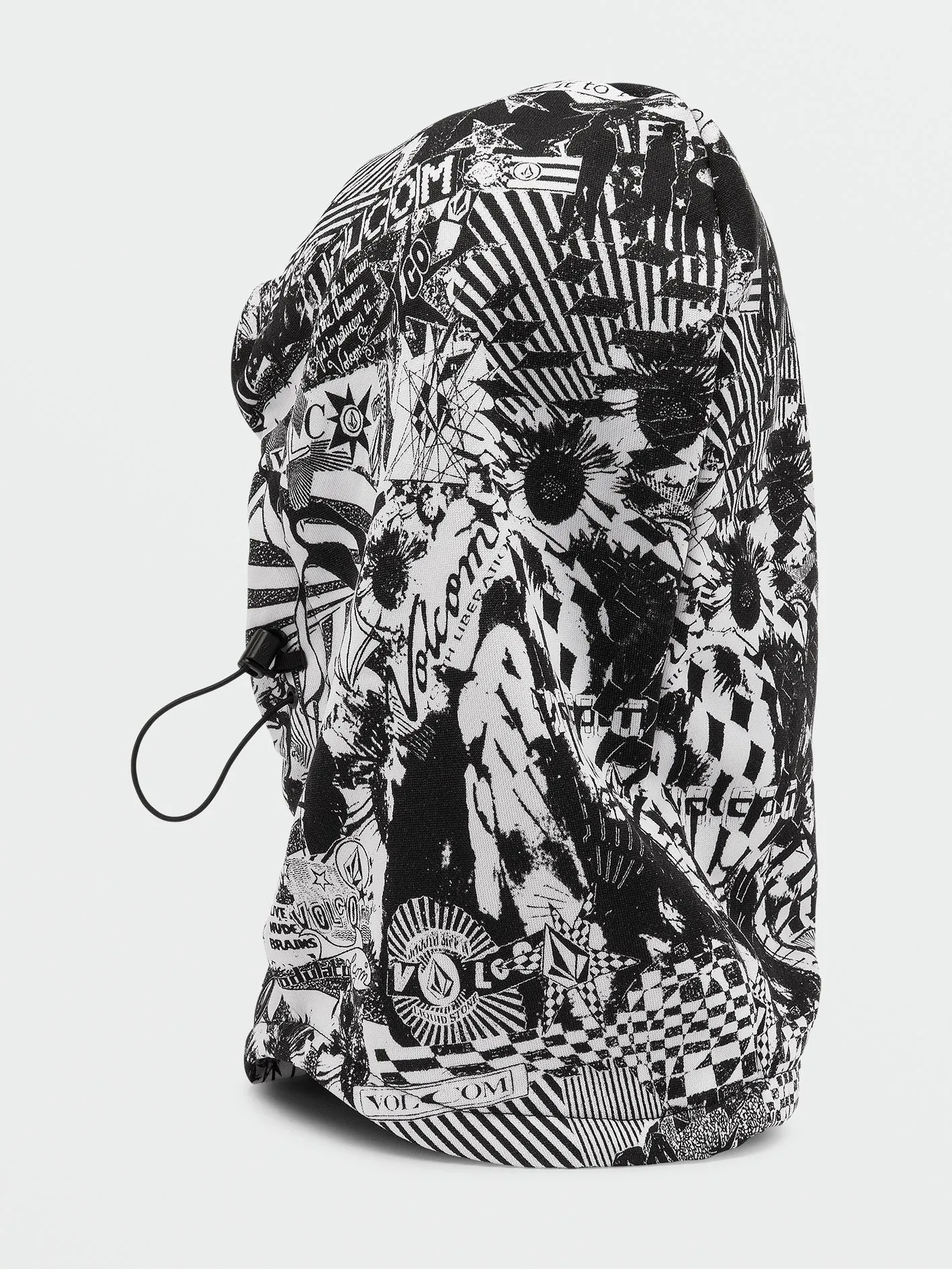 Capuche Hydro Fleece Hood Thingy - Black White