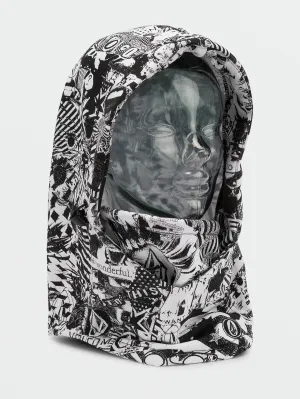 Capuche Hydro Fleece Hood Thingy - Black White