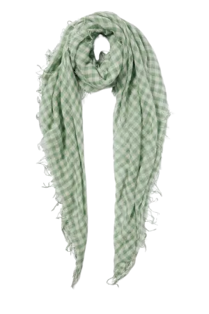 Cashmere and Silk Scarf in English Ivy