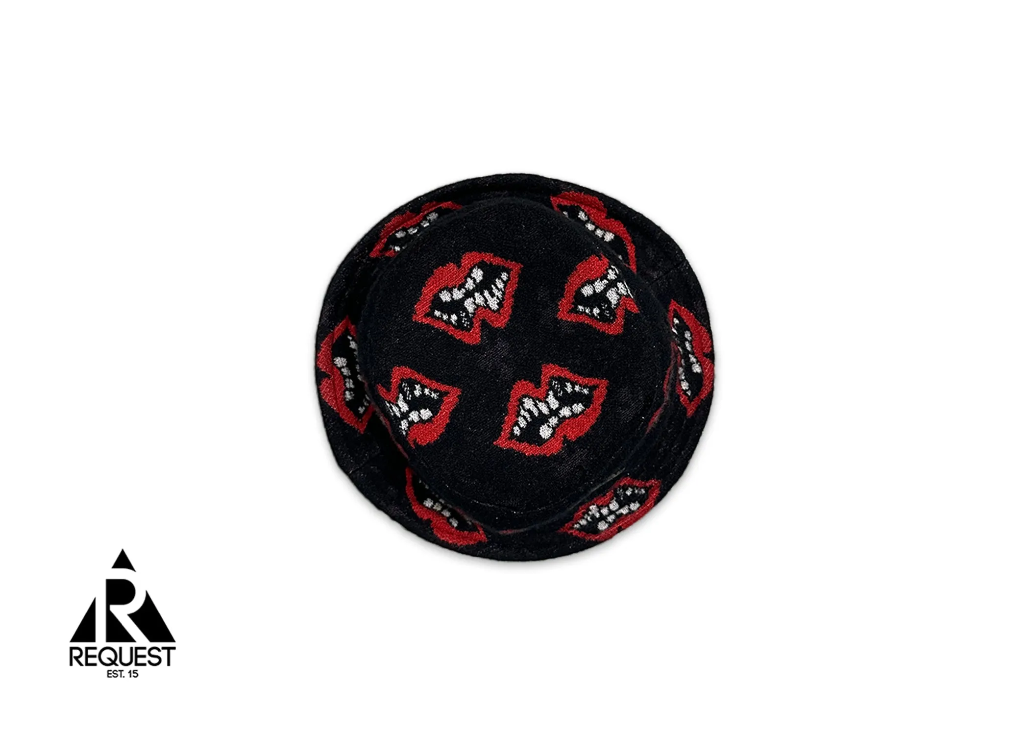 Cashmere Matty Boy Chomper Bucket Hat "Black Red"