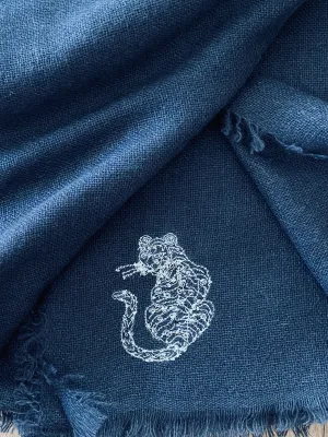 Cashmere Scarf Gauze Tiger
