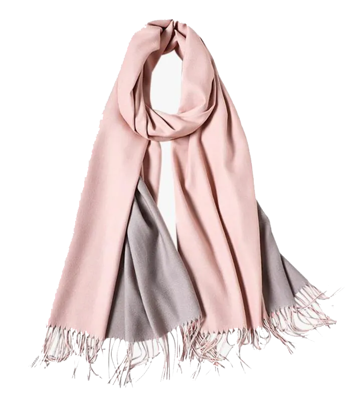 Cashmere Two-Tone Wrap
