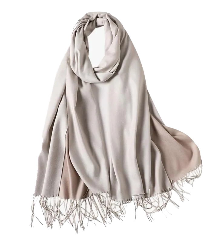 Cashmere Two-Tone Wrap
