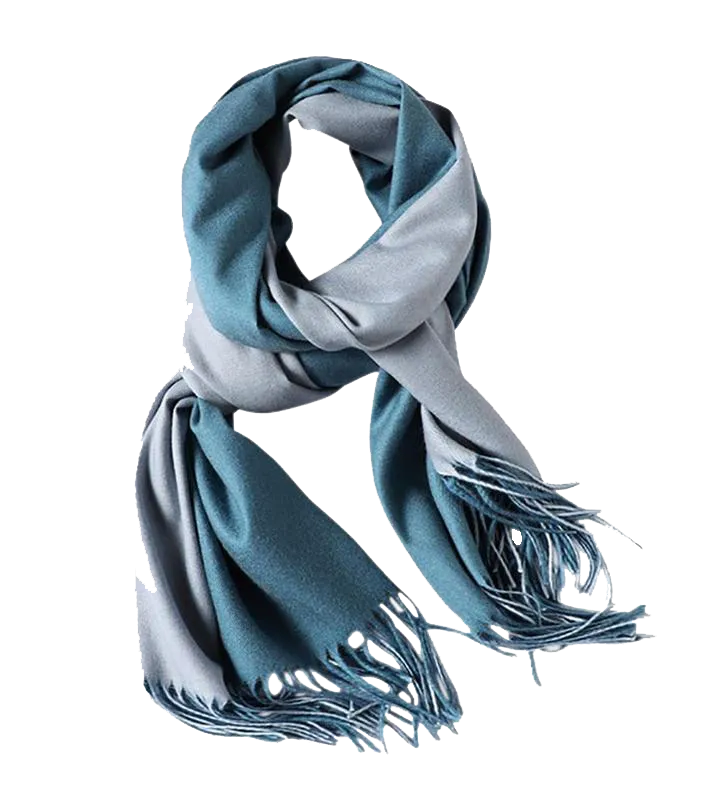 Cashmere Two-Tone Wrap