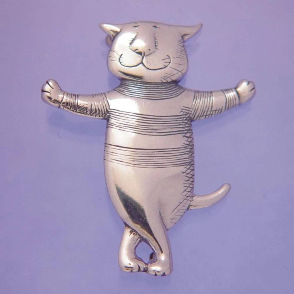 Cat About Town - Edward Gorey Pin