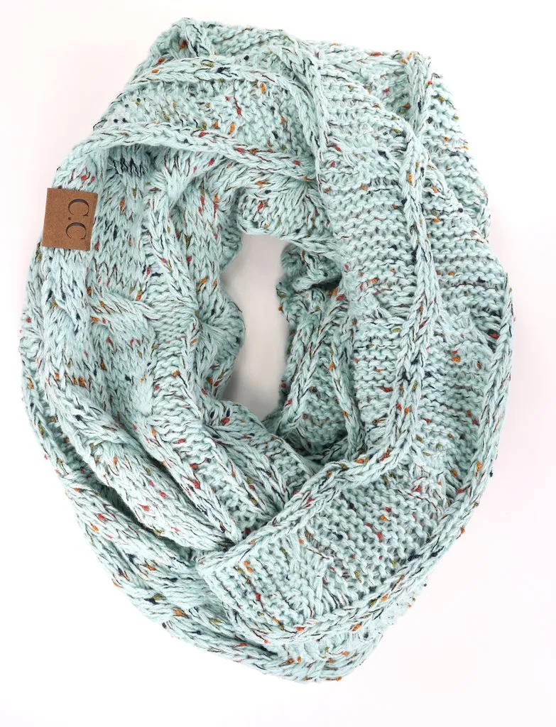 C.C. Flecked Infinity Scarf (2 colors)