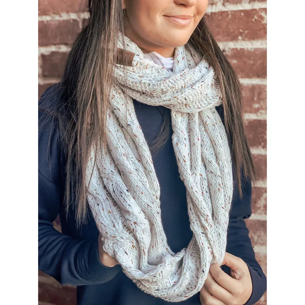 C.C. Flecked Infinity Scarf