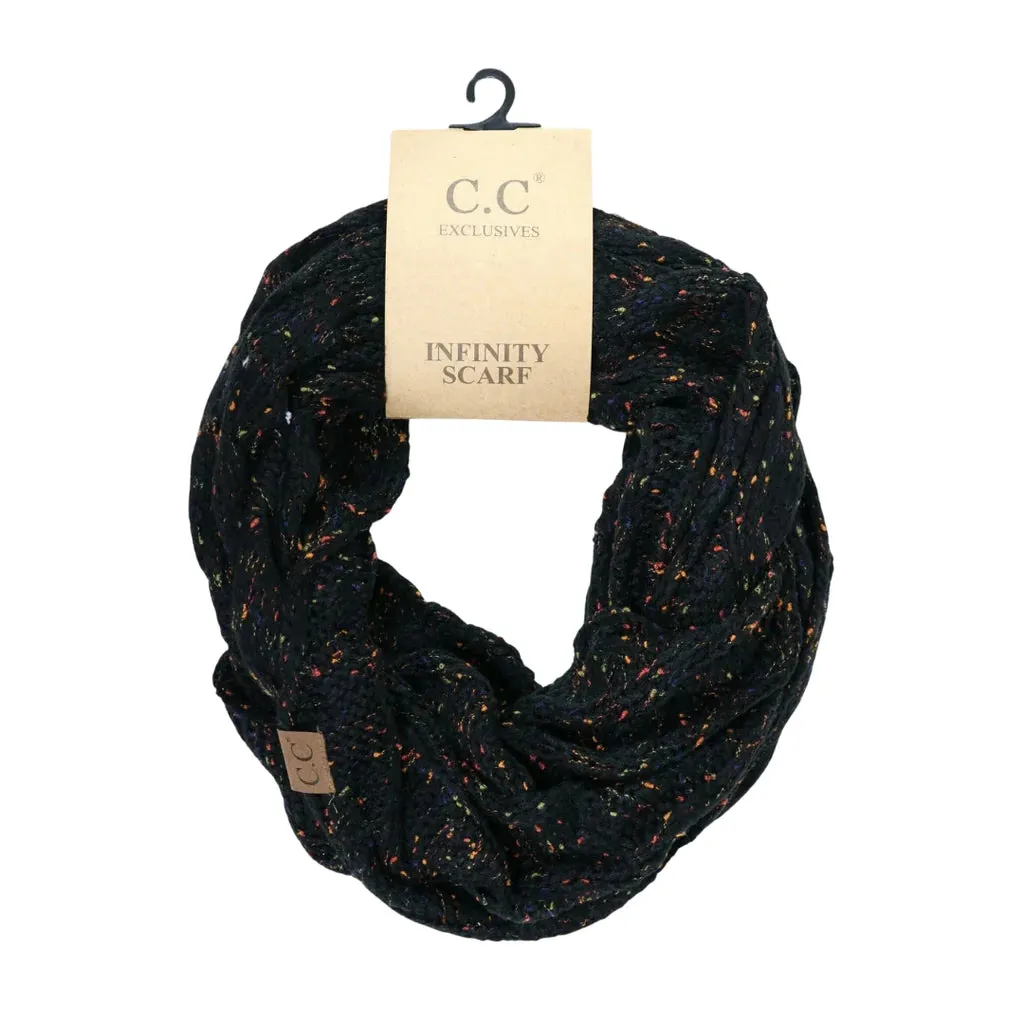 C.C. Flecked Infinity Scarf