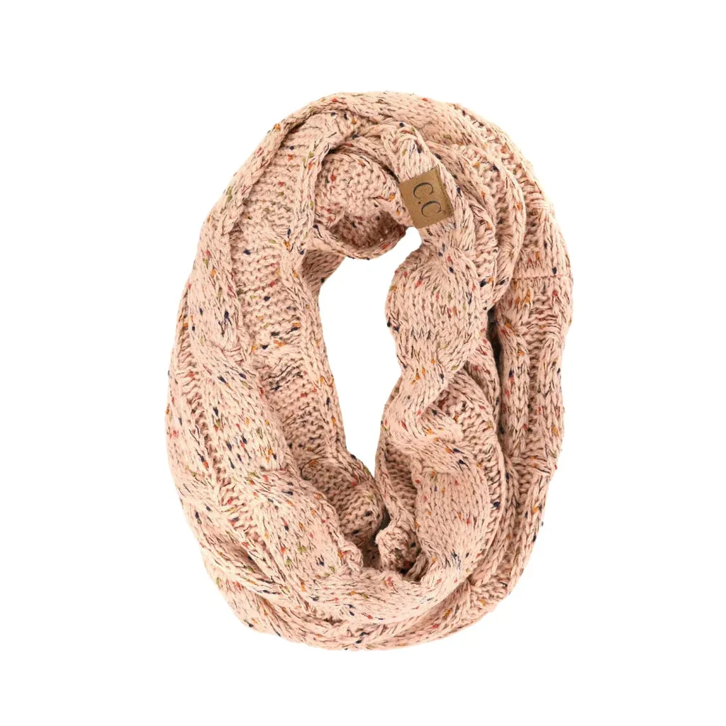 C.C. Flecked Infinity Scarf