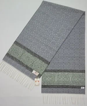 Celtic Border Alpine Slate Jacquard Scarf