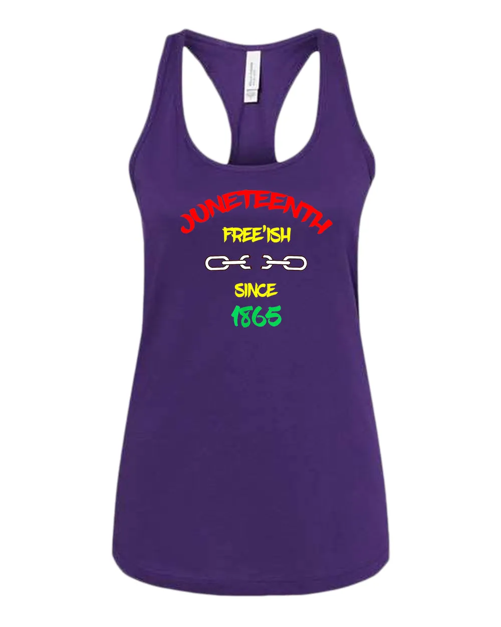 Chain broke tank top Free-ish since 1865 tank top juneteenth tank top