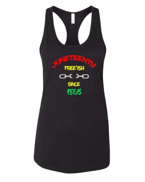 Chain broke tank top Free-ish since 1865 tank top juneteenth tank top