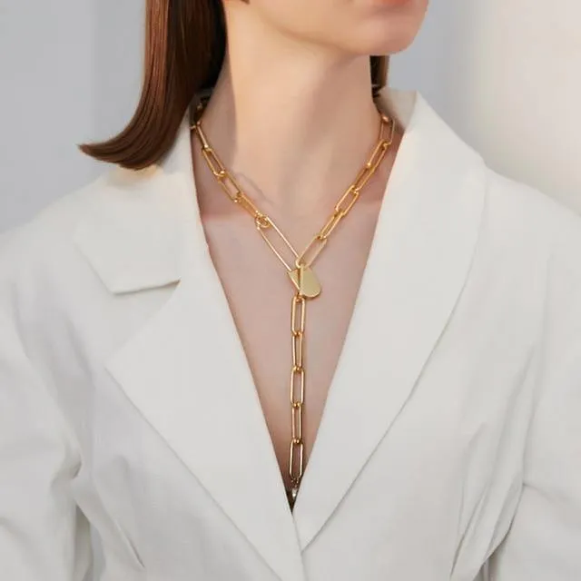 Chain Toggle Clasp Necklace