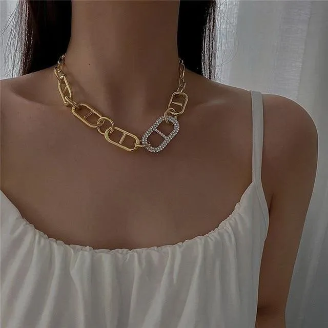 Chain Toggle Clasp Necklace