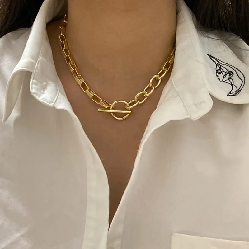 Chain Toggle Clasp Necklace