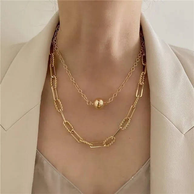 Chain Toggle Clasp Necklace
