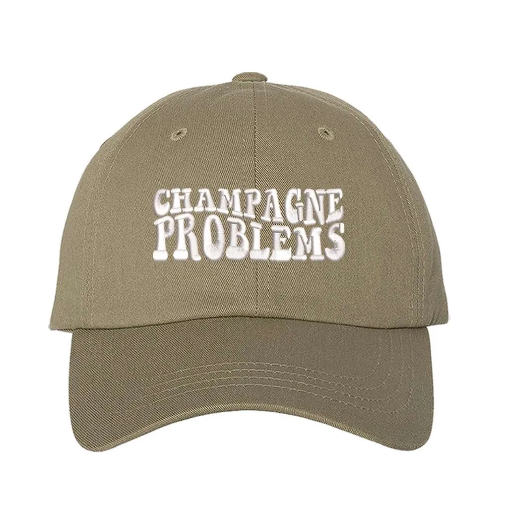 Champagne Problems Embroidered Baseball Cap
