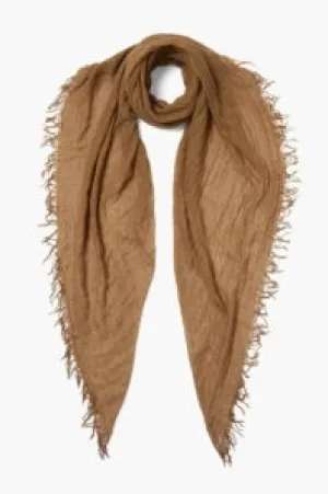 Chan Luu- Lurex Metallic- Cashmere and Silk Scarf- chipmunk