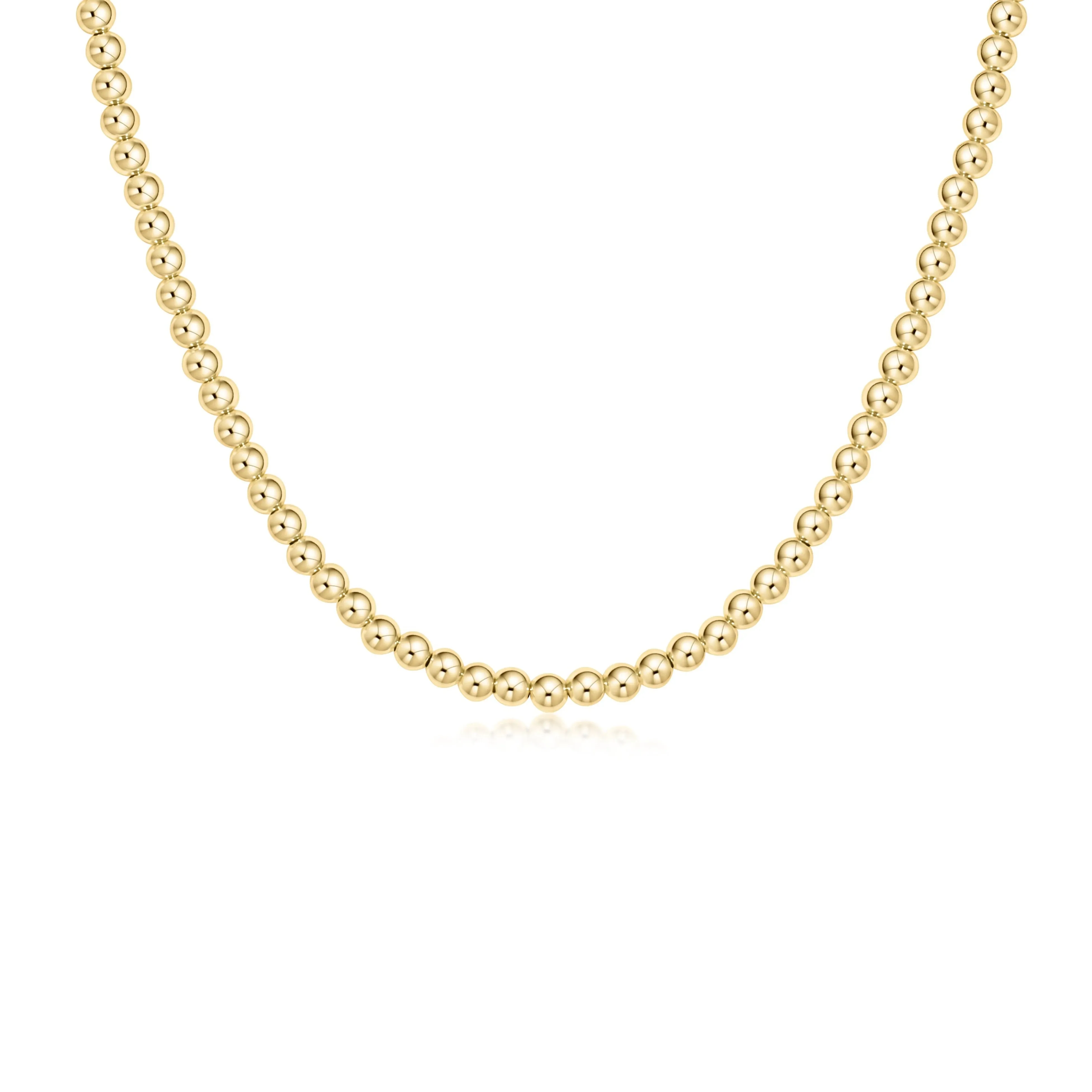 Choker Classic  17” Gold 4mm Bead