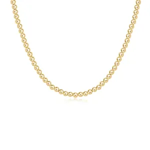 Choker Classic  17” Gold 4mm Bead