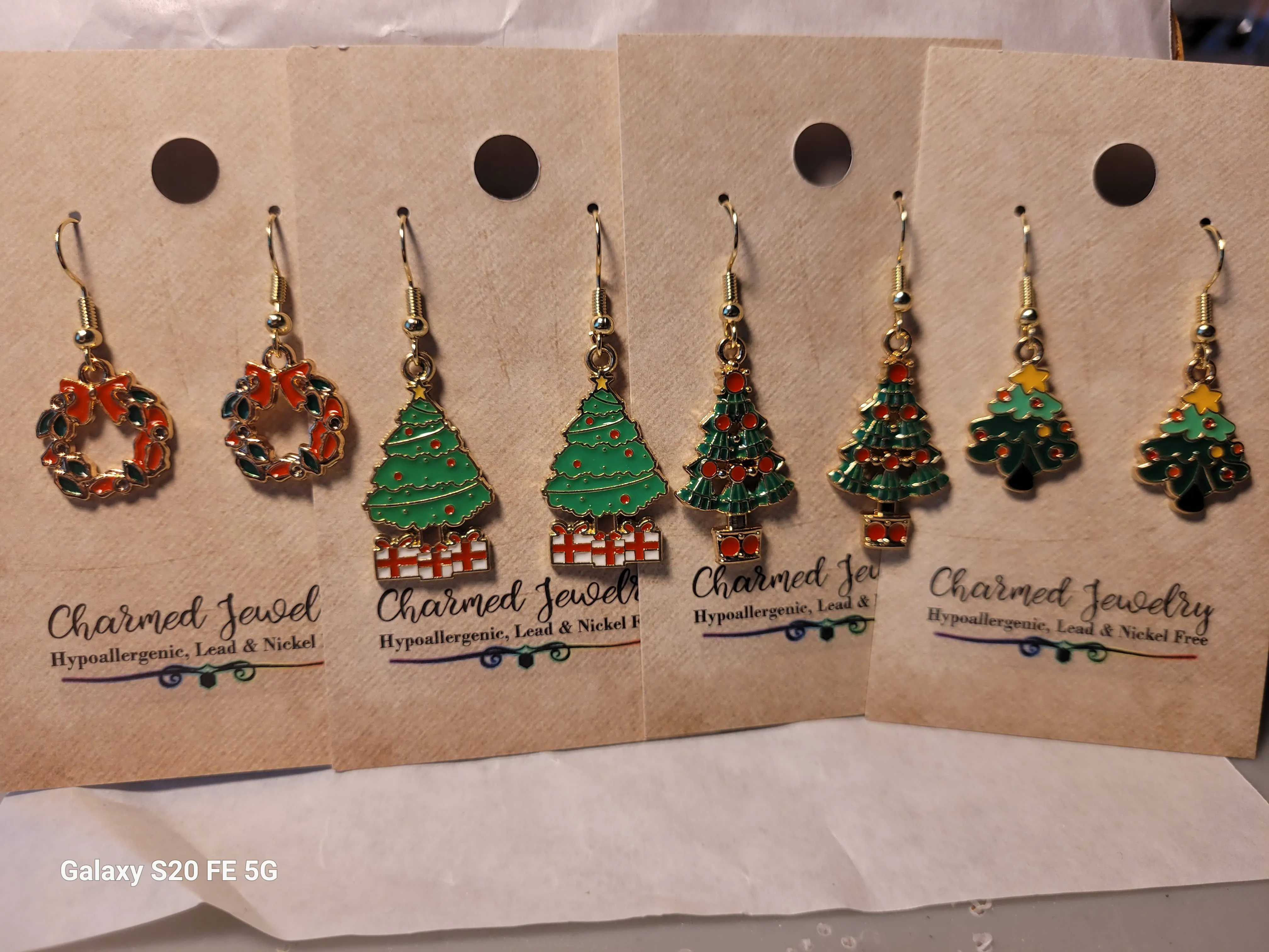 Christmas, Winter, Holiday Inspired Earrings