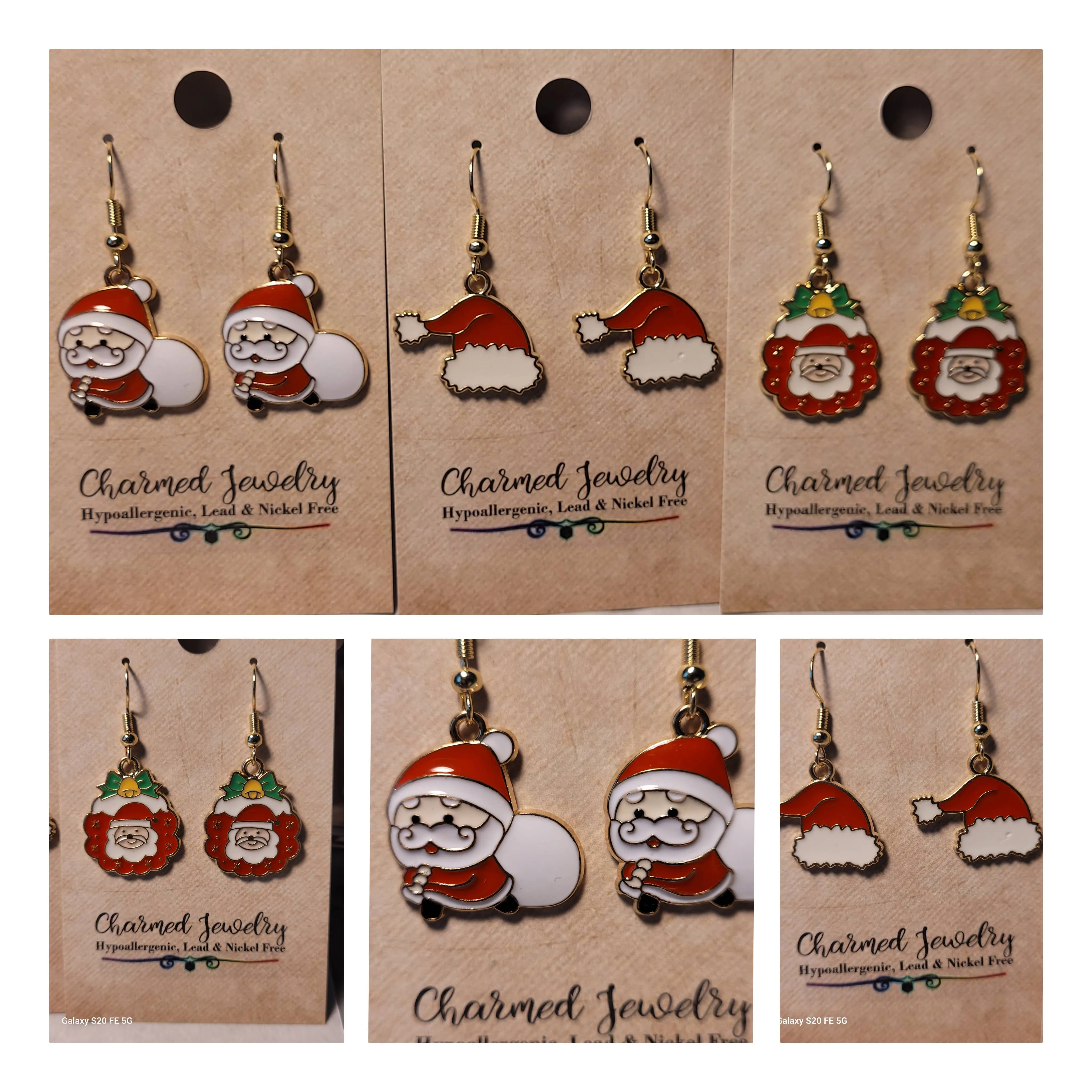 Christmas, Winter, Holiday Inspired Earrings