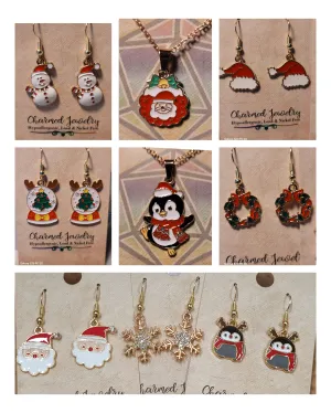 Christmas, Winter, Holiday Inspired Earrings