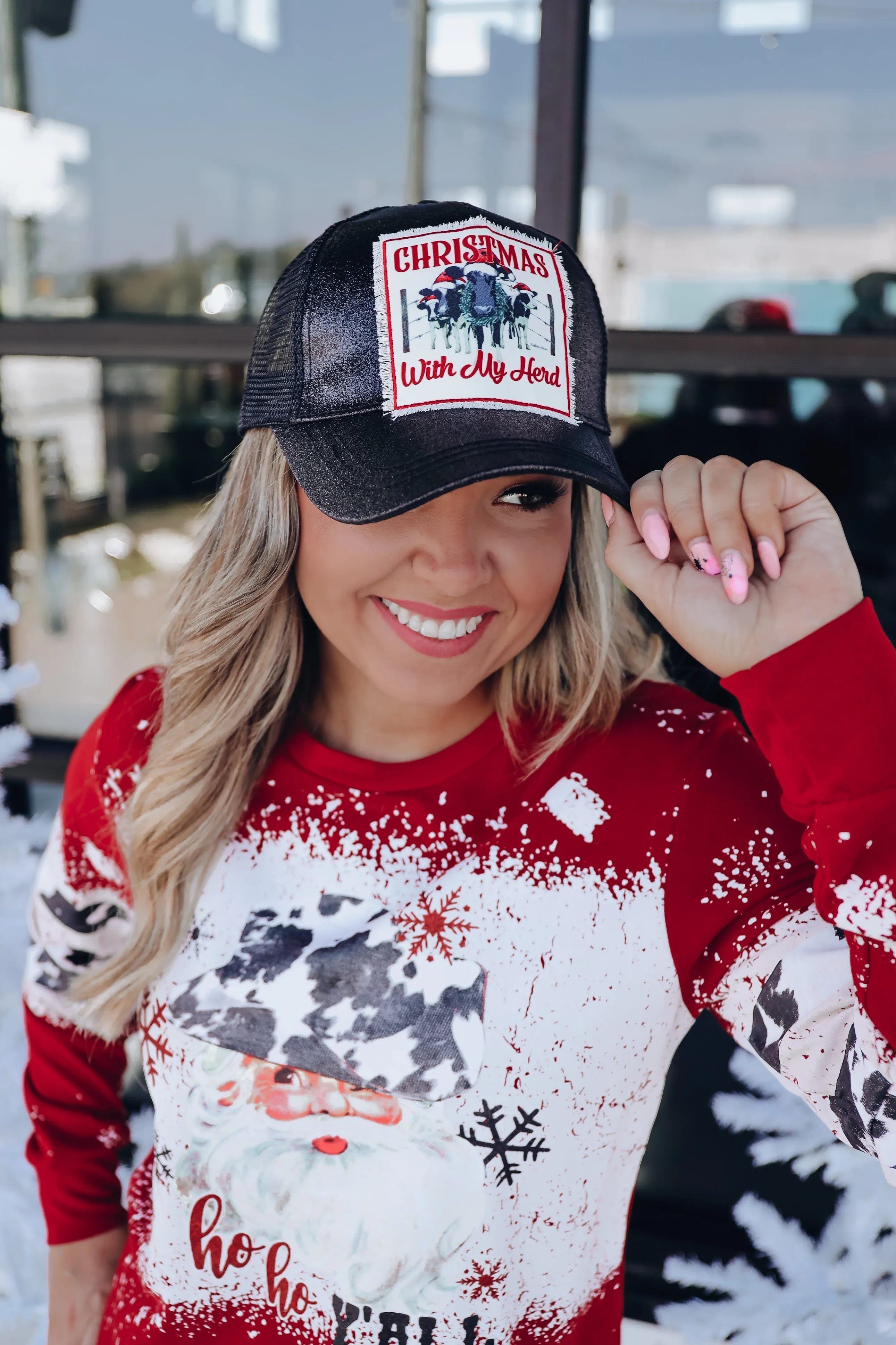 Christmas With My Herd Cap