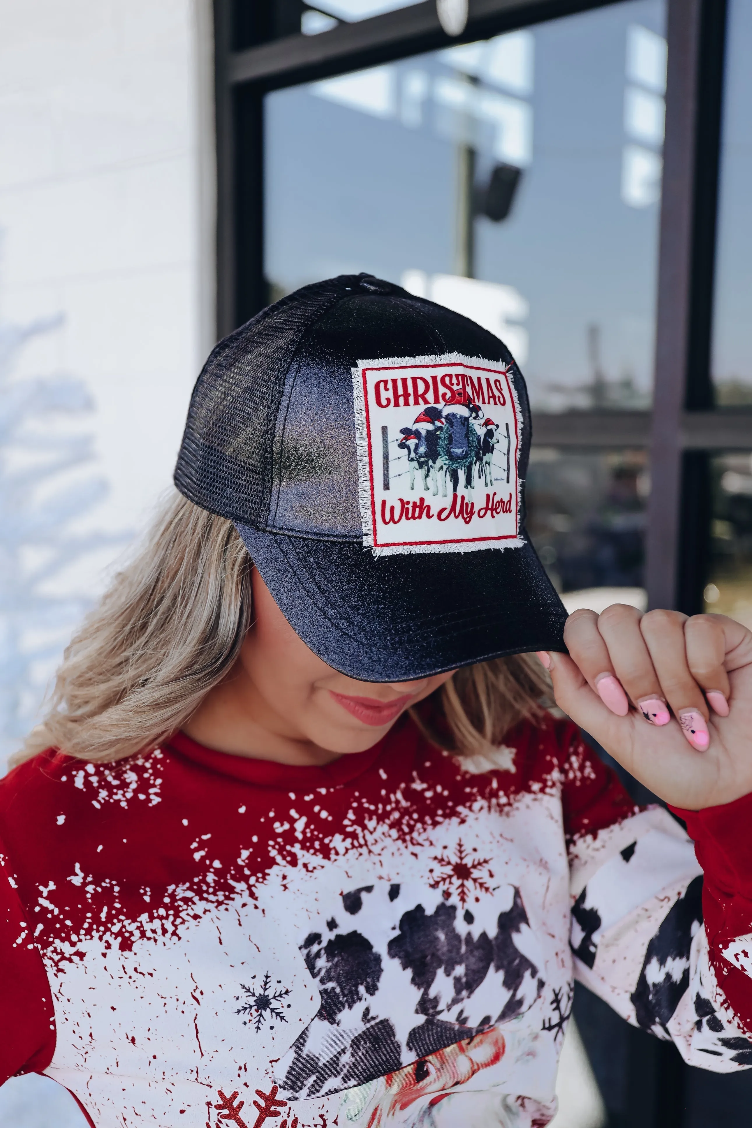 Christmas With My Herd Cap