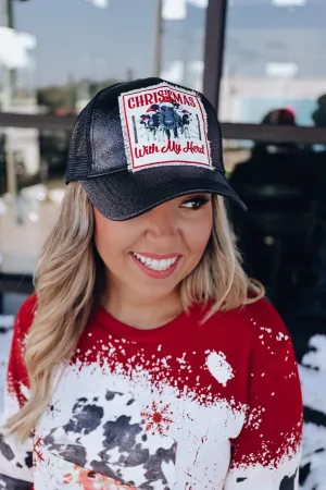 Christmas With My Herd Cap