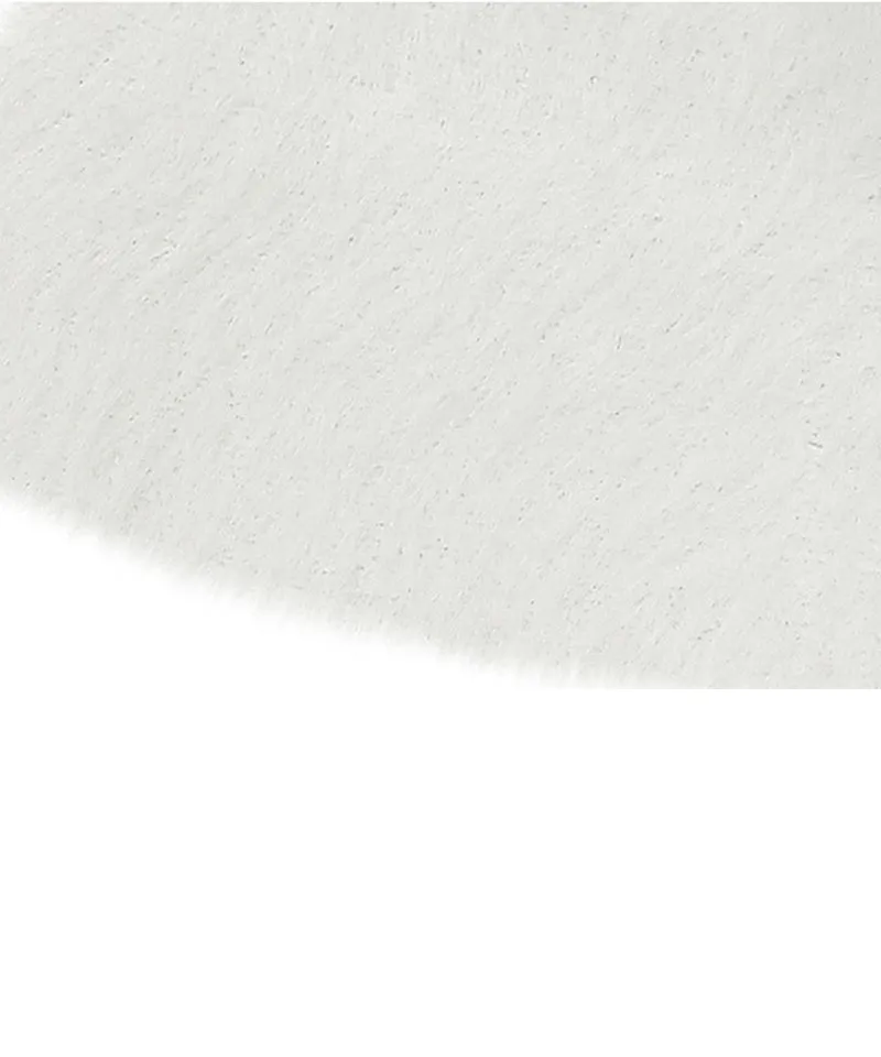 CHUCUCHU Angora Bucket Hat - White
