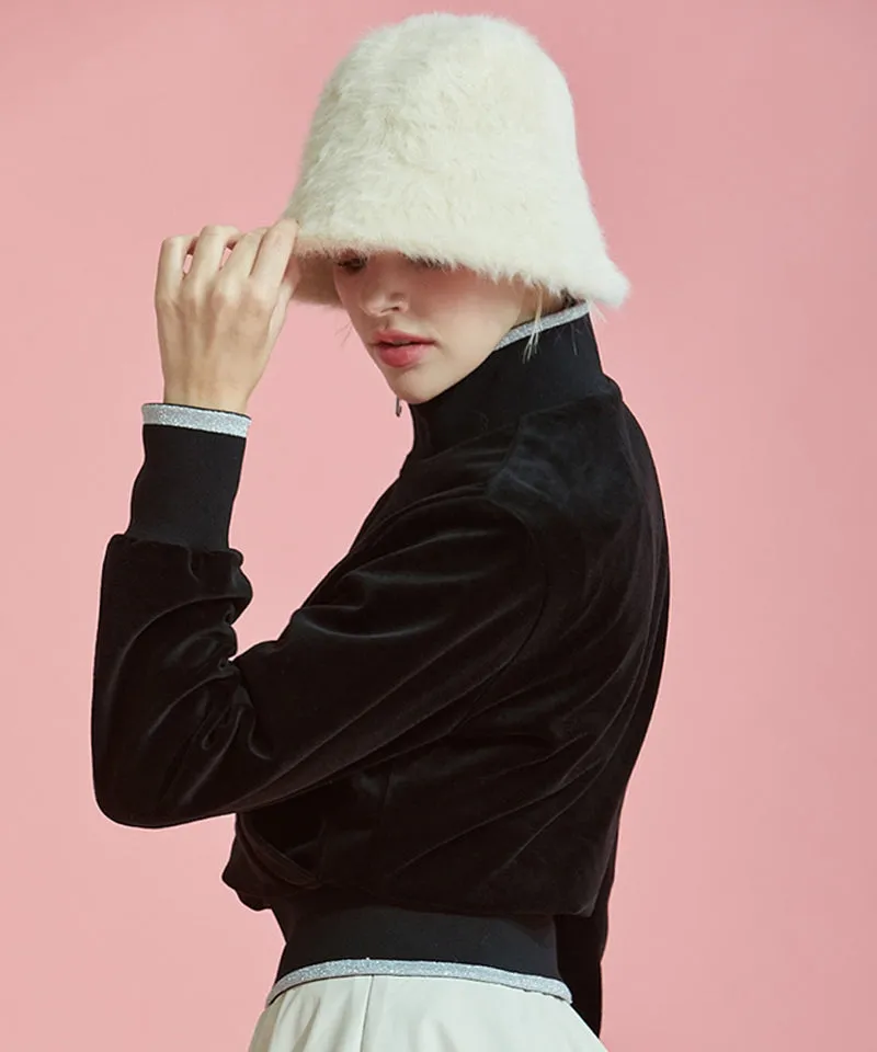 CHUCUCHU Angora Bucket Hat - White