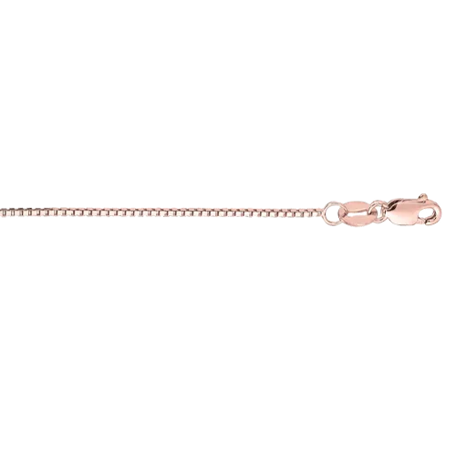 Classic Box Chain - 14K Rose Gold