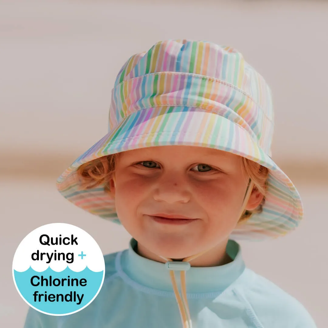 Classic Swim Bucket Hat | Rainbow SIZE 2-3YR and 6-13YR