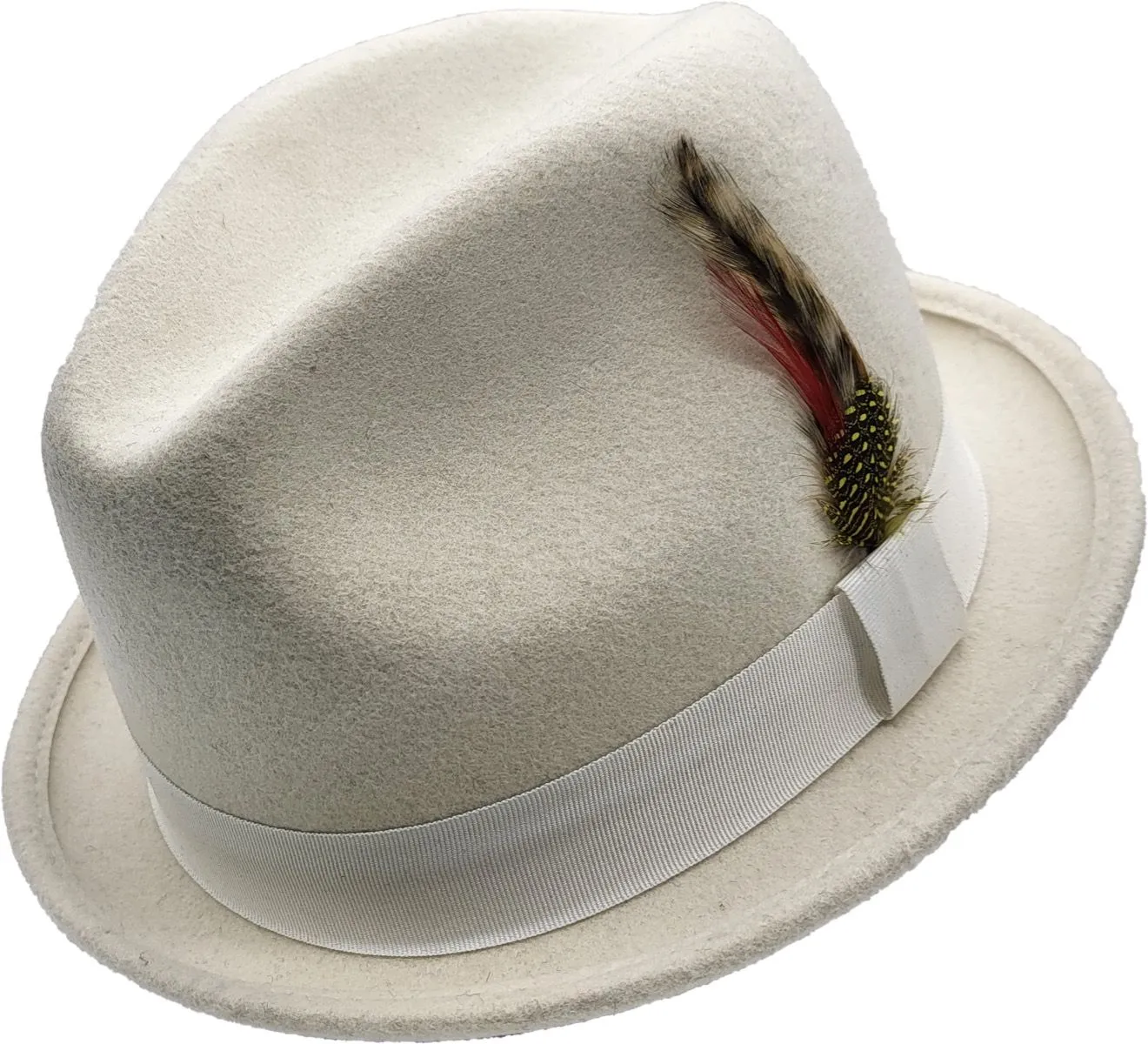 Classic Trilby Hat - Black Short Brim Wool Felt