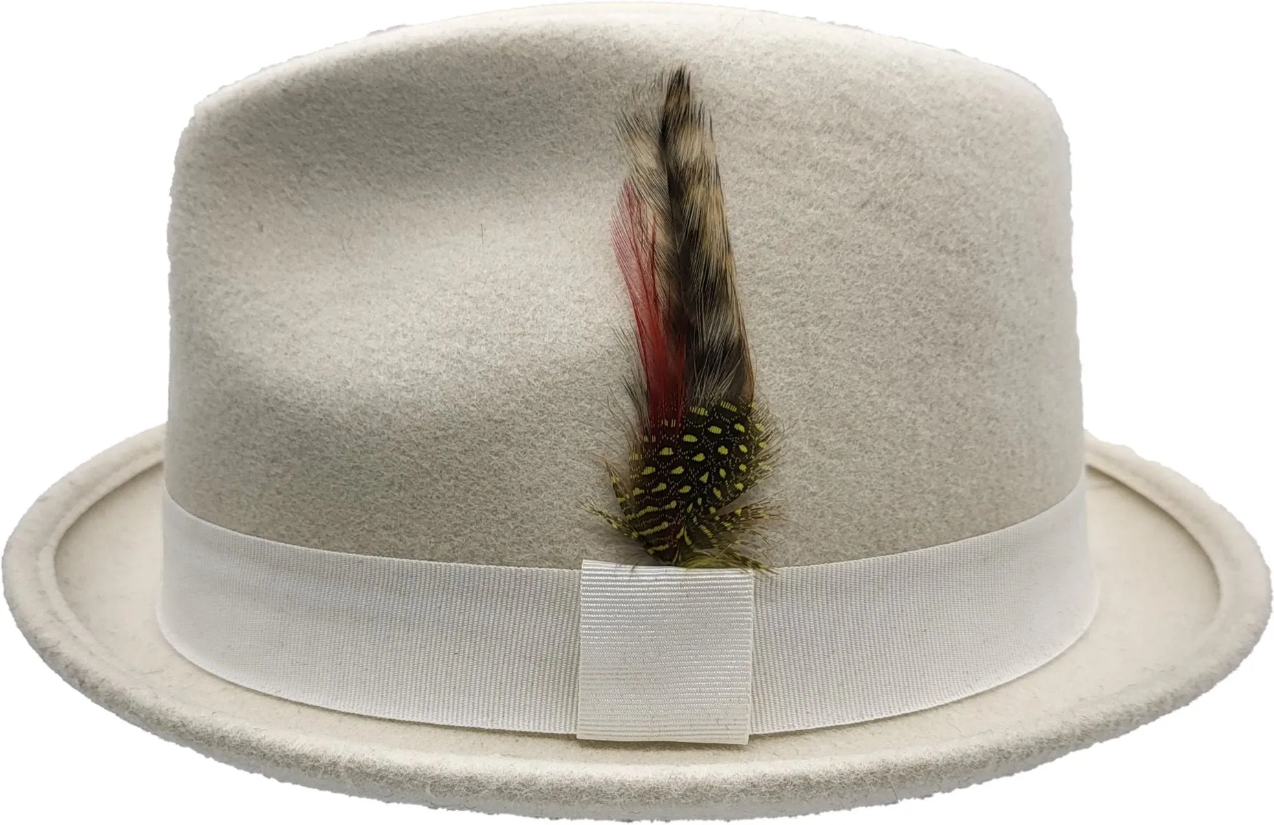 Classic Trilby Hat - Black Short Brim Wool Felt